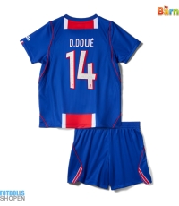 Billiga Paris Saint-Germain Desire Doue #14 Hemmatröja Barn 2026-27 Kortärmad (+ Korta byxor)